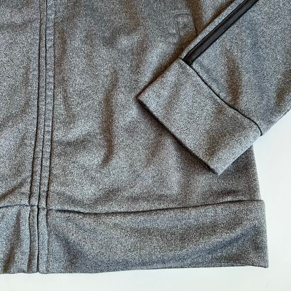 Adidas Tricot Stripe Grey Jacket M 10/12 - Picture 3 of 8